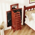 thumbnail image 2 of Costway Wood Jewelry Cabinet Armoire Storage Box Chest Stand Organizer Indoor Bedroom, 2 of 10