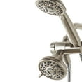 thumbnail image 5 of Mainstays 3-Setting Luxury Shower Combo with 19 Possible Flow Combinations, Satin Nickel, 5 of 15