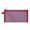 Red, variant on Retro Mesh Zipper Pouch - Transparent Nylon Pencil Case for Office/Travel (9.4"x7.3")