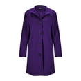 thumbnail image 4 of Women Coat Ladies Thick Woolen Mid Length Quality Overcoats Fall Winter Coats for Women, 4 of 8