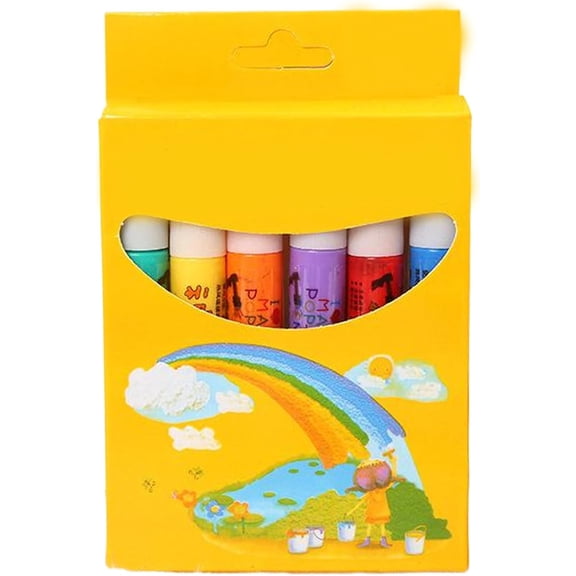 Popcorn Pens, 6PCS Colorful Puffy Drawing Pens for DIY Crafts, Greeting Cards, Graffiti and Creative Art
