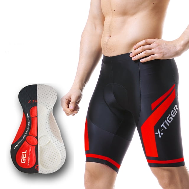 Men's Cycling Shorts Padded Bike Biking Half Pants Bicycle Riding Quick-Dry Tights