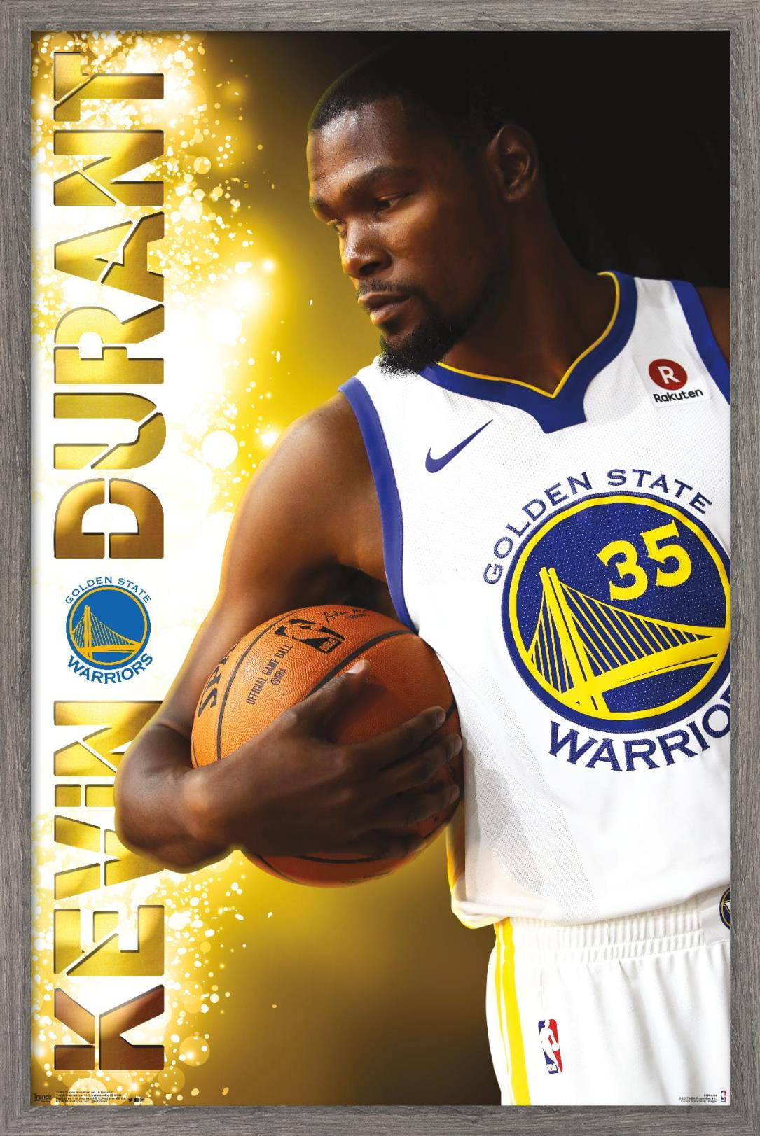 NBA Golden State Warriors - Kevin Durant 17 Poster - Walmart.com