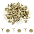 thumbnail image 2 of Unique Bargains 100Pcs White Beige Car Plastic Rivets Weatherstrip  Fastener Clip 8mm, 2 of 2