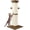 Brown, variant on 33 Inch White Sisal Cat Scratching Post For Indoor Cats