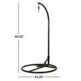 thumbnail image 2 of Support de Chaise Suspendue (Support Seulement), Support de Chaise Hamac pour Intérieur Extérieur-Noir, 2 of 7