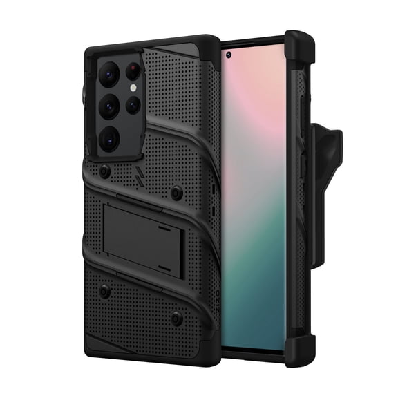 ZIZO BOLT Bundle Case with Tempered Glass Samsung Galaxy S24 Ultra- Black