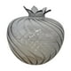 thumbnail image 1 of Jarrón de flores de cristal, decoración, regalo moderno, maceta con forma de granada, jarrón de flores para Gris, 1 of 9