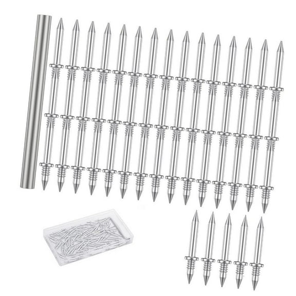 Upgrades Baseboard Nail set Double Head Seamless Fixing with Hand Sleeve Tool
