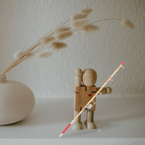dollhouse miniature fishing pole Rod 6 inch fishing pole