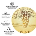 thumbnail image 4 of Bingfone Vintage Bunch Of Grapes Leather Drinks Coasters With Set Of 6,Suitable For Home Kitchen,Coffee Cup Coasters Home Gift, 4 of 9