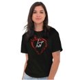thumbnail image 5 of Flaming Hot Love Funny Valentines Day Women's Graphic T Shirt Tees Brisco Brands S, 5 of 5