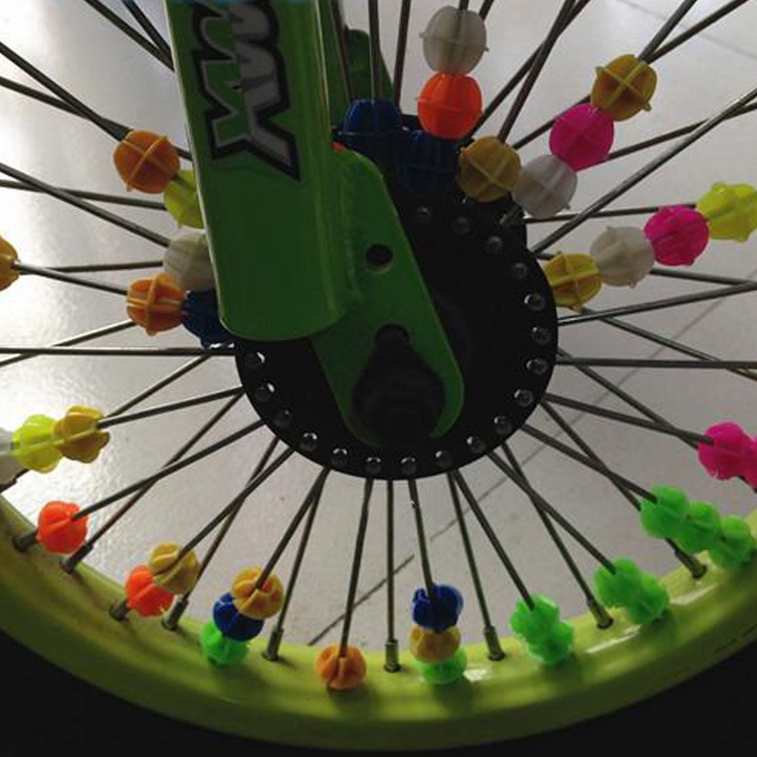 Unique BargainsBike Bicycle Spoke Plastic Beads Decoration Assorted