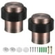 thumbnail image 1 of Uxcell 2-Pack Topes de Puerta de Suelo, Tope de Puerta Cilíndrico de Acero Inoxidable con Amortiguador de Goma Plástica [Tono Cobre], 1 of 7