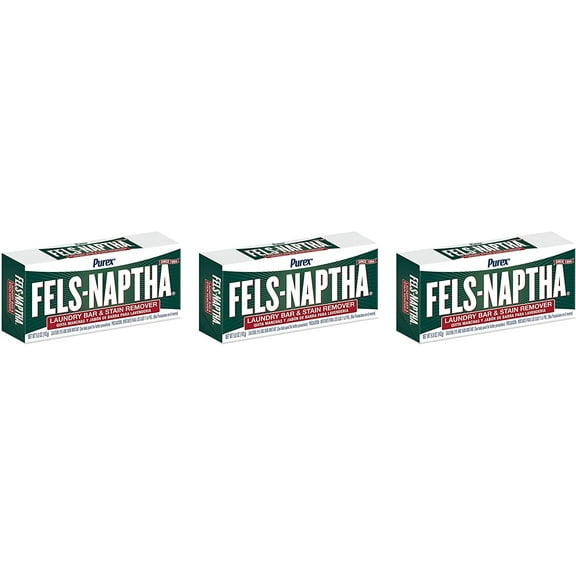 Fels Naptha Laundry Soap Bar & Stain Remover, 5.0 Oz per bar - Pack of 3