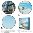 thumbnail image 3 of Designart "California Shoreline Coastal Serenity I" Coastal Framed Wall Art Decor - Coastal Green Coastal Windows Entryway Framed Wall Art, 3 of 6