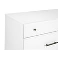 thumbnail image 3 of Camaflexi Mid Century 6 Drawer Dresser Solid Wood, White, 3 of 6