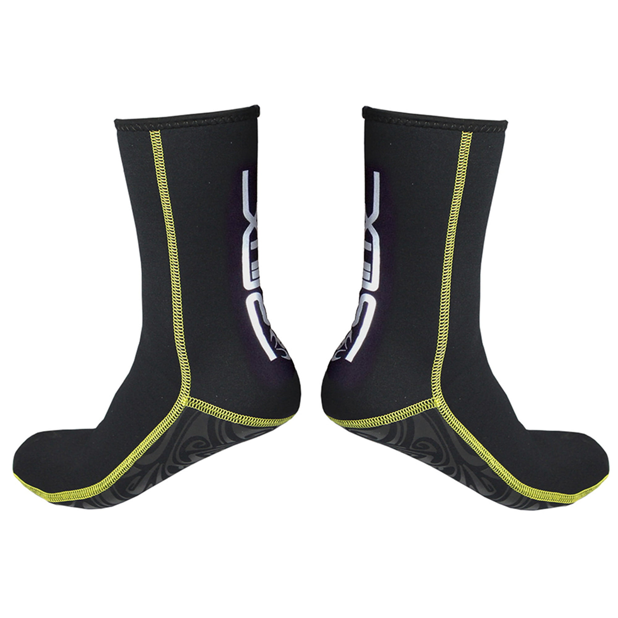 Unisex Adults 3MM Premium Soft Neoprene Swimming Socks Water Spots Elastic Cuff