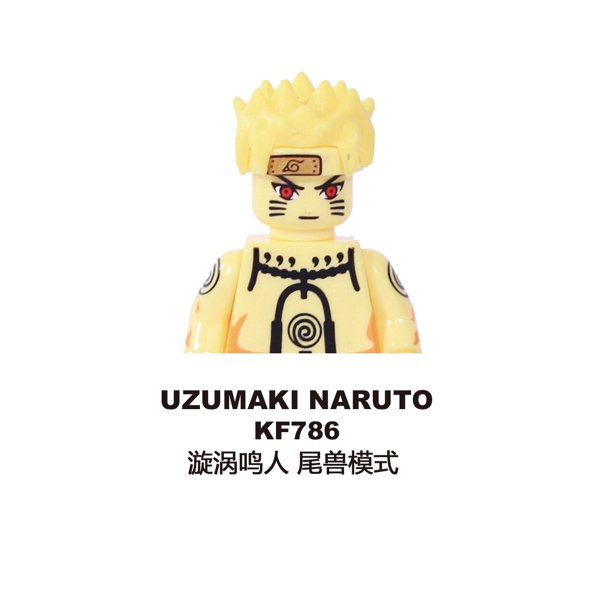 Mini figuras de acción de Naruto, bloques de construcción, Sasuke, Kakashi, Madara, Zetsu, Might Guy, Rock Lee, Anime, juguetes de montaje, regalos para niños Fivean unisex