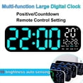 thumbnail image 3 of Reloj Digital Grande con Pantalla LED, Temperatura, Fecha y Semana, Brillo Ajustable de 10°, con Control Remoto., 3 of 5