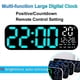 thumbnail image 3 of Reloj Digital Grande con Pantalla LED, Temperatura, Fecha y Semana, Brillo Ajustable de 10°, con Control Remoto., 3 of 5