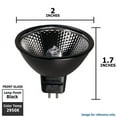 thumbnail image 2 of Ushio 35w 12v MR16 FMV Black NFL24 Clear Superline Reflekto Halogen Light Bulb, 2 of 2