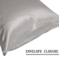 thumbnail image 4 of Unique Bargains 2-Pack 22 Momme 100% Silk Pillowcases, Queen, Dark Gray, 4 of 8