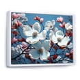 thumbnail image 2 of Designart "Pink-Tinged Dogwood Elegance III" Dogwood Floater Framed Wall Decor, 2 of 5