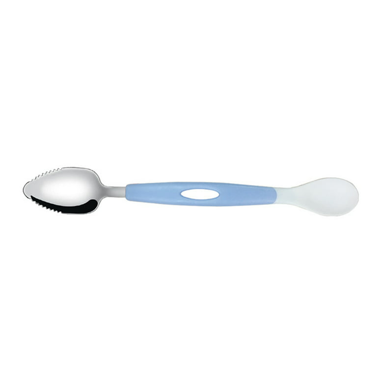 Baby Fruit Spoon Scraper for Baby Feeding 2 in 1 Multifunction Serrated  Fruit Spoon for Kids/