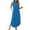 Blue, variant on Womens Summer Casual Maxi Dresses 2025 Sleeveless Long Beach Dresses V Neck Loose Sundresses with Side Split Pockets