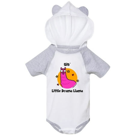 

Inktastic Sis little Drama Llama Gift Baby Boy or Baby Girl Bodysuit