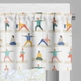 thumbnail image 3 of Ambesonne Yoga Valance Pack of 2, Cartoon Style People Character, 54"X18", Multicolor, 3 of 5