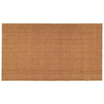 Natural 24 in. x 36 in. Coir and Vinyl Door Mat