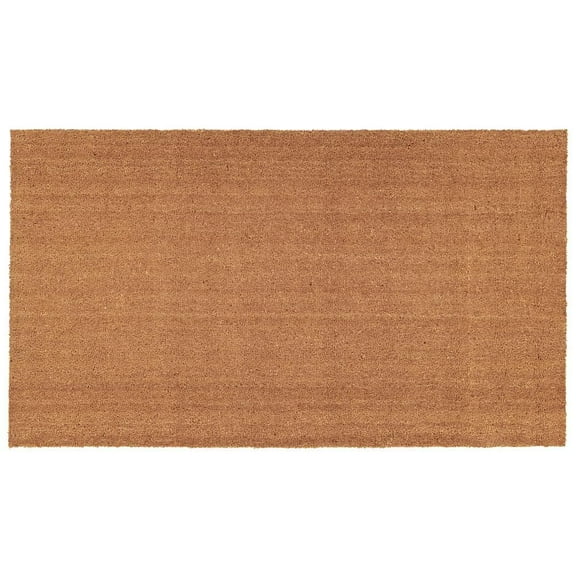 Natural 24 in. x 36 in. Coir and Vinyl Door Mat