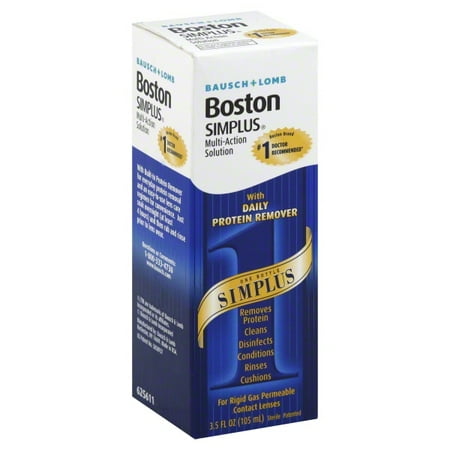 Bausch & Lomb Boston Multi-Action Solution With Daily Protein Remover Simplus 3.5 fl oz