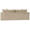 thumbnail image 5 of Sunset Trading Newport 94" Fabric Slipcovered Recessed Fin Arm Sofa in Tan, 5 of 8