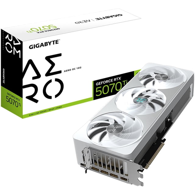 Tarjeta de Video GIGABYTE GeForce RTX 5070 Ti AERO OC 16GB GDDR7