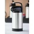 thumbnail image 4 of Service Ideas SVAP25P Lock 'N' Carry Stainless Vacuum Insulated Airpot, Push Button Lid, 2.5 Liter, Brushed, 4 of 5