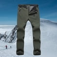 thumbnail image 4 of Pantalones De Esquí Para Mujer Softshell Grueso Para Viajes Senderismo Verde SM SunniMix pantalones de mujer, 4 of 8