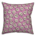 thumbnail image 2 of Creative Products Pinky Skull Pattern 18 x 18 Spun Poly Pillow, 2 of 3
