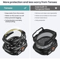 thumbnail image 3 of XIHAMA  5+5Pack for Samsung Galaxy Watch 7 Ultra Screen Protector Case 47mm Accessories, Hard PC Bumper/HD Anti-Fog Tempered Glass Protective Film, Face Cover Set Galaxy Watch 7 Ultra Case Women Men, 3 of 7