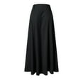 thumbnail image 5 of Ladies Fashion Casual High Waist Skirt In Pure Color Flare Skirt Plaid Skirt plus Size Women's Skirts Lingerie Skirt Full Size Bed Skirt plus Size Denim Skirt Workout Skirts for Women Toddler Cheer, 5 of 5