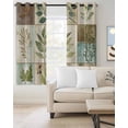 thumbnail image 2 of Vintage Leaves Blackout Curtains for Bedroom Living Room Darkening Curtains 84 Inch Length 2 Panels Set Tree Branch Plant Flower Texture Window Curtain Window Treatment Grommet Drapes 52"x84", 2 of 9
