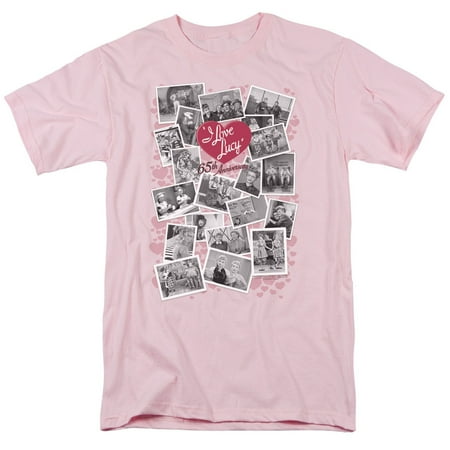 Regular Fit Tee - I Love Lucy - 65th Anniversary Adult Regular Fit T-Shirt - Adult Regular Fit T-Shirt / M / Pink