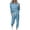 Light Blue, variant on Women 2 Piece Lounge Outfit Long Sleeve Stripe Tops High Waisted Jogger Pants Set Spring Travel Clothes Tracksuit (L, Purple)