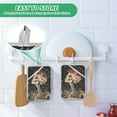 thumbnail image 4 of Yayeee Pot Holders Kitchen Heat Resistant with Pocket 7"x9.8" Cotton Oven Cooking Hot Pads, Skeleton with Flowers Pattern, 4 of 7