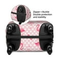 thumbnail image 2 of Hirioo Cute Flamingo with Heart for Elasticity Suitcase Cover (No luggage Included) Durable Luggage Protector Fits 18-32 Inch Luggage-Medium, 2 of 7