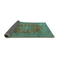 thumbnail image 2 of Ahgly Company Indoor Rectangle Persian Turquoise Blue Traditional Area Rugs, 7' x 9', 2 of 4