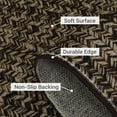 thumbnail image 2 of HOMERRY 5' x 7' Modern Rugs for Bedroom Imitation Braided Pattern Soft Carpet, Brown, 2 of 5