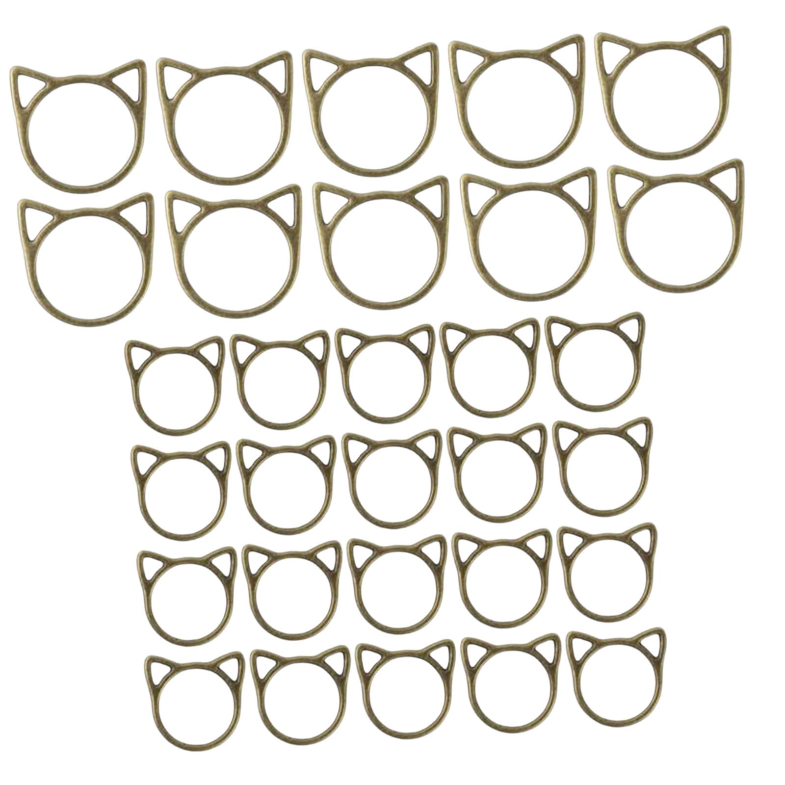 HOMYL 6x Charming Collection of 30 Knitting Stitch Markers for Crafting Projects